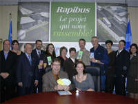 The photo shows the employees who contributed to the success of the 2008 User’s Guide.