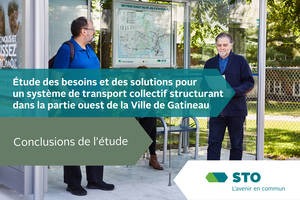 La STO présente les conclusions de l'Étude des besoins et des solutions pour un  système de transport collectif structurant dans la partie ouest de la ville de Gatineau