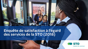 La STO présente les résultats de l'enquête de satisfaction menée auprès de sa clientèle