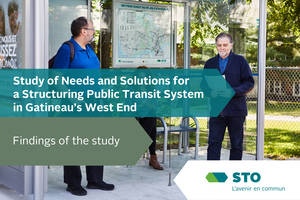La STO présente les conclusions de l'Étude des besoins et des solutions pour un  système de transport collectif structurant dans la partie ouest de la ville de Gatineau